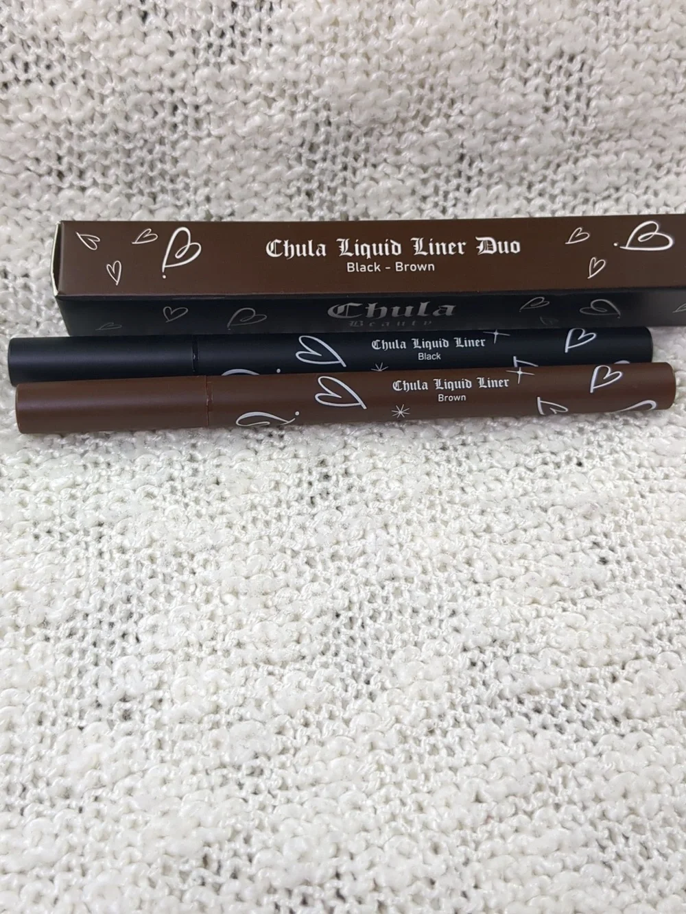 Chula Beauty Chula Liquid Liner Duo (Black/Brown), 2x 0.8g/0.028oz